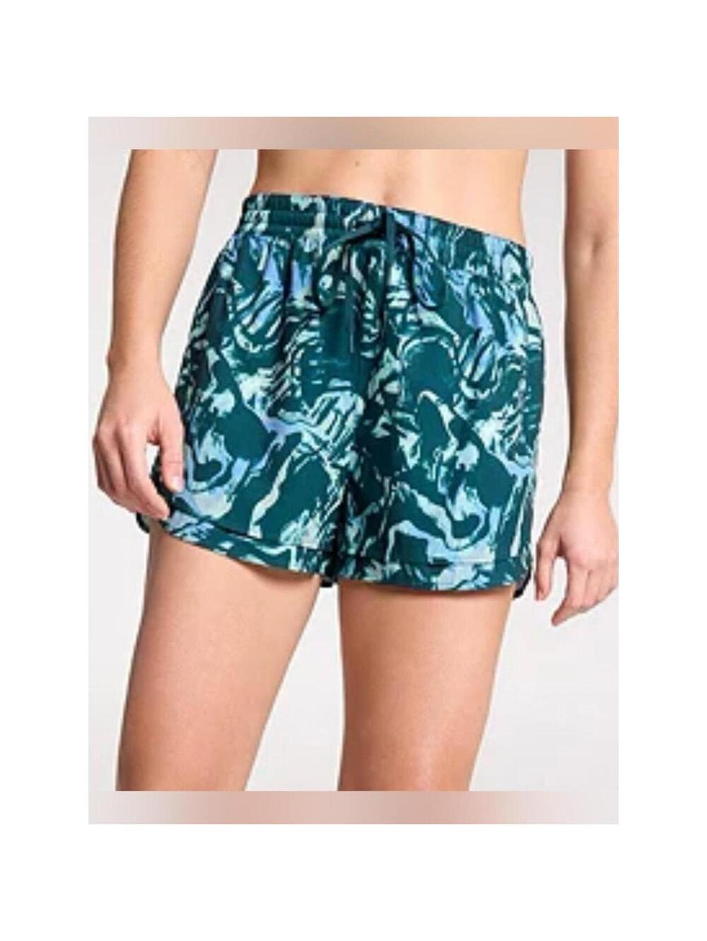 CALIA Step Up Moss Print Sea Green Short Women’s XXL NWT